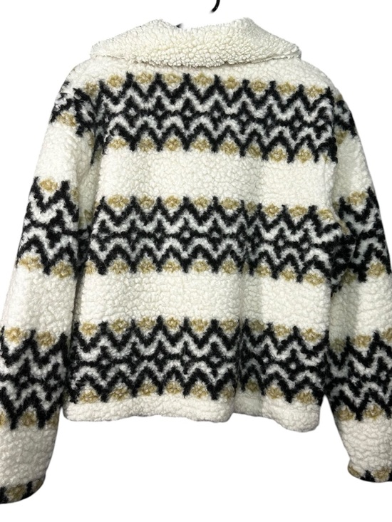 J. Crew Jacquard-print Sherpa half-zip fleece pullover Size Small Style CF278 - Picture 8 of 12